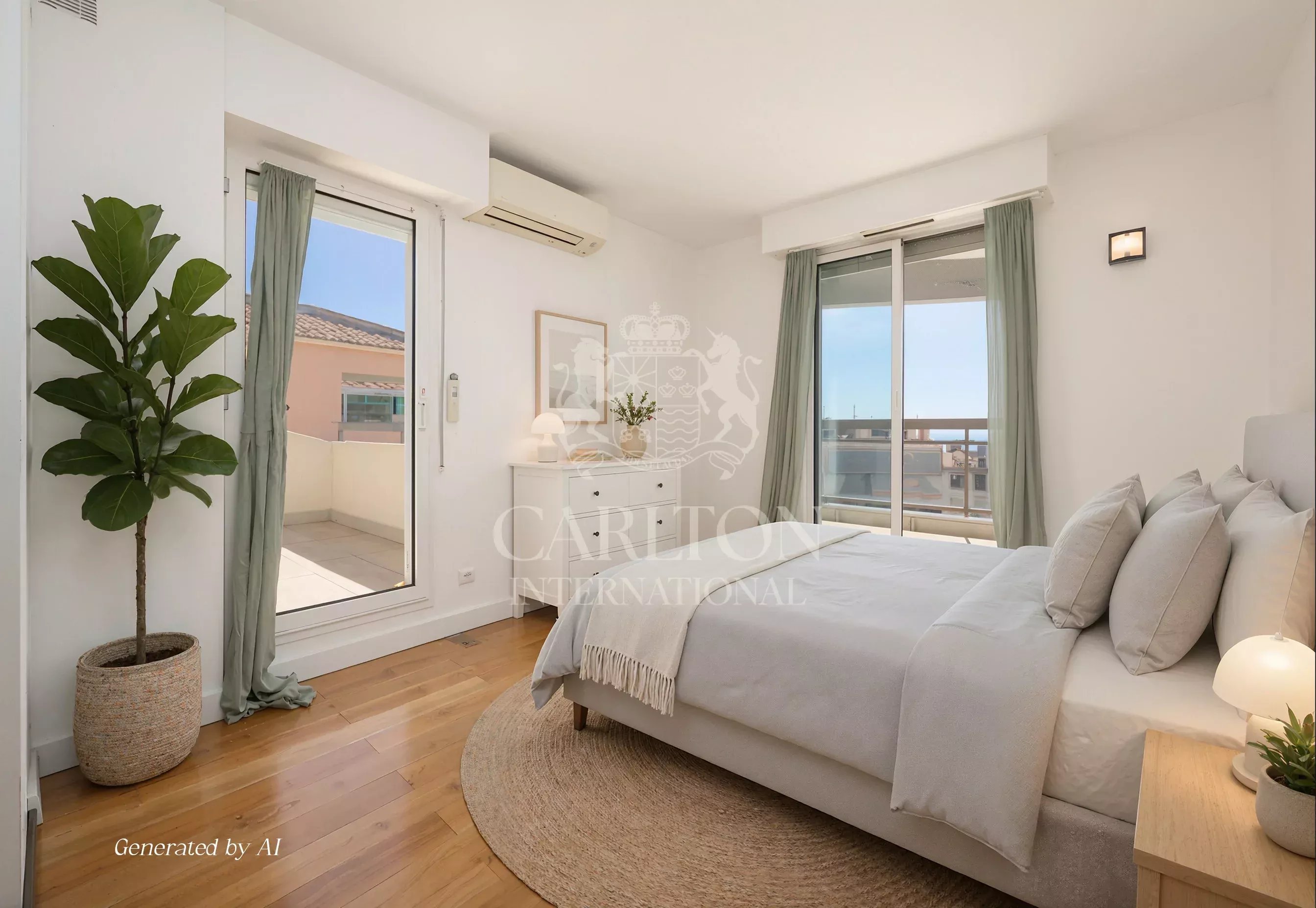 Appartement-Villa Duplex avec vue panoramique sur la mer entre Nice et Villefranche-sur-mer