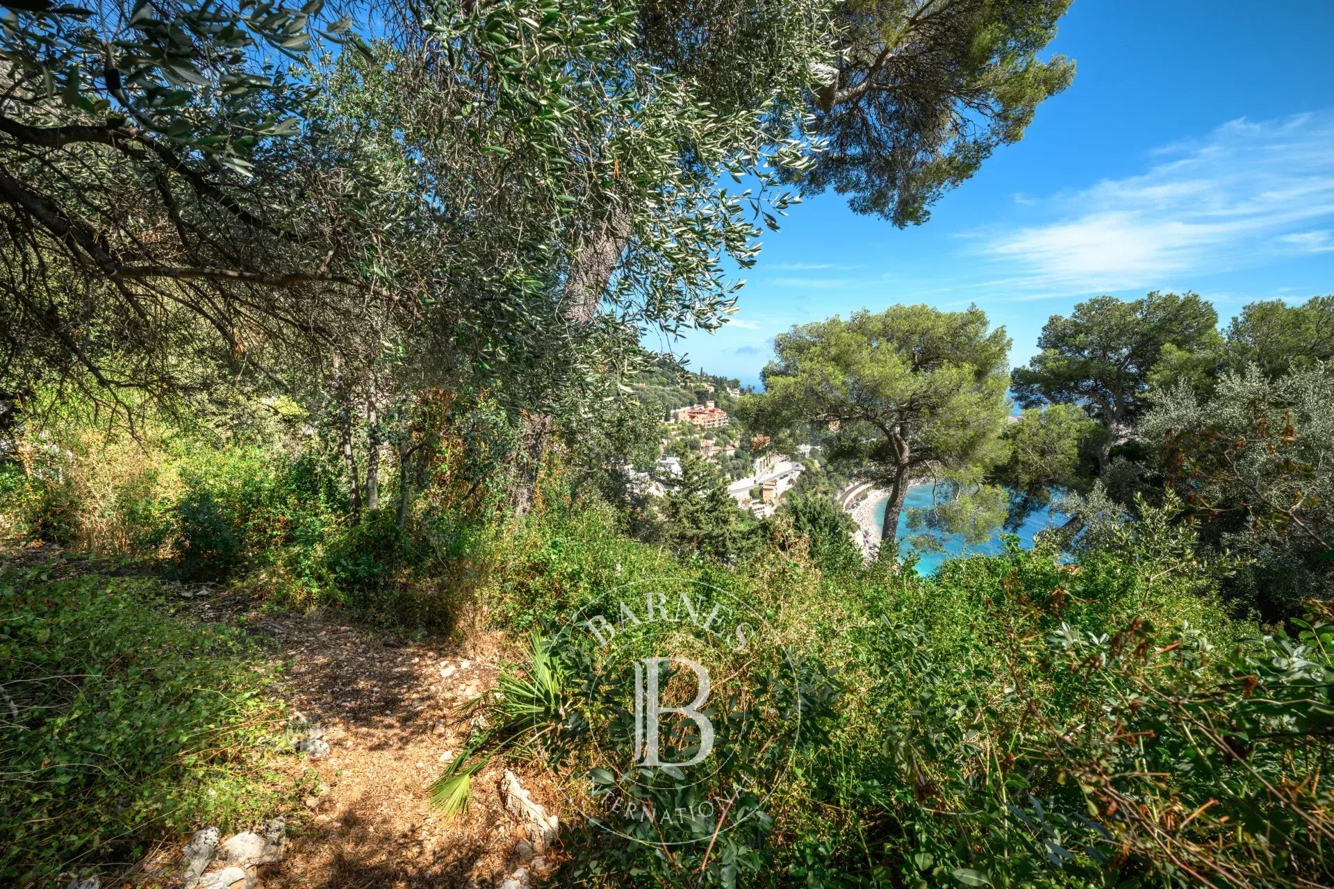 VILLEFRANCHE-SUR-MER - TERRAIN CONSTRUCTIBLE DE 1 750 M² - VUE PANORAMIQUE SUR LA BAIE